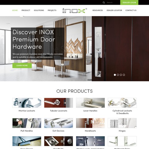 Architectural hardware website Design by ♾️e2infinity♾️