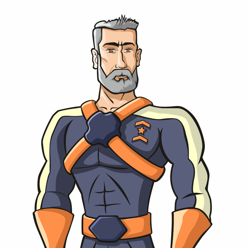 Design a commander character for our browser-based game Diseño de psthome