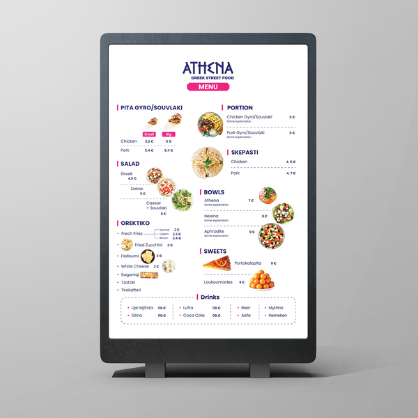 Design by SHYAMOL CHOWDHURY titled " LED Backlit Poster & Table Menu Design"