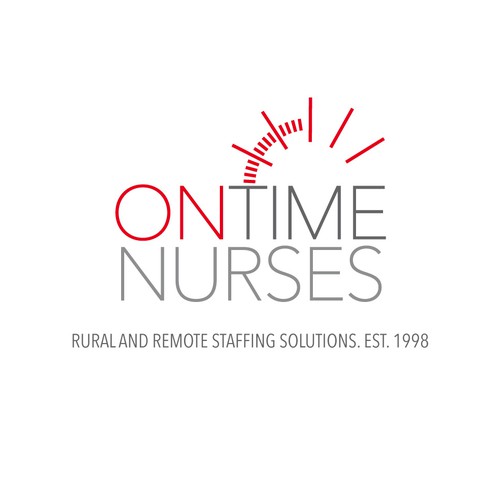 logo and business card for Ontime Nurses Réalisé par Mariquita