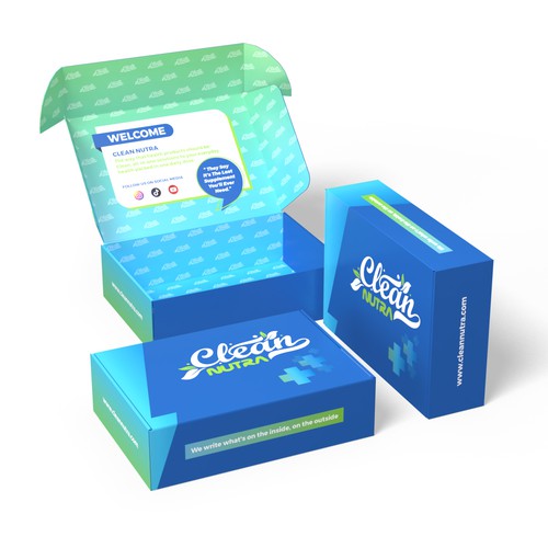 Influencer Branding Box Design Needed For Leading Health Brand Design by Packagingholic