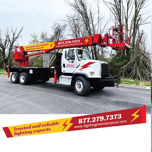 140' Bucket Truck design Design by Bisht-Graphic
