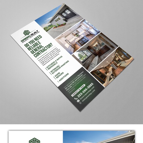 Flyer for General Contracting Company Réalisé par Besties