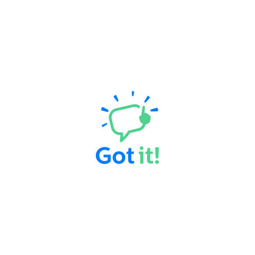 Logo design for "got it!", a top 10 app in App Store! Design by mark992