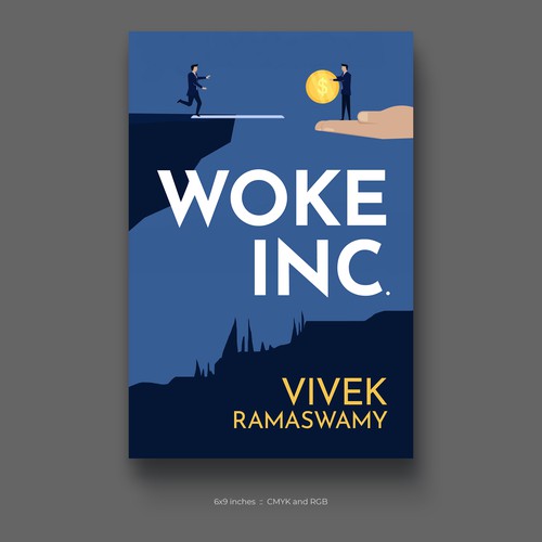 Woke Inc. Book Cover Ontwerp door M A D H A N