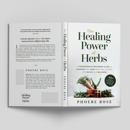 We Need a Classy, Modern, and Professional Book Cover on Medicinal Herbs Design by Tiago Pereira