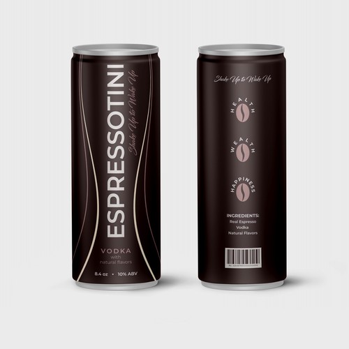 We need a Sexy, Luxuriously Designed Espresso Martini in a Can that appeals to women (and men). Design von Cameleon77