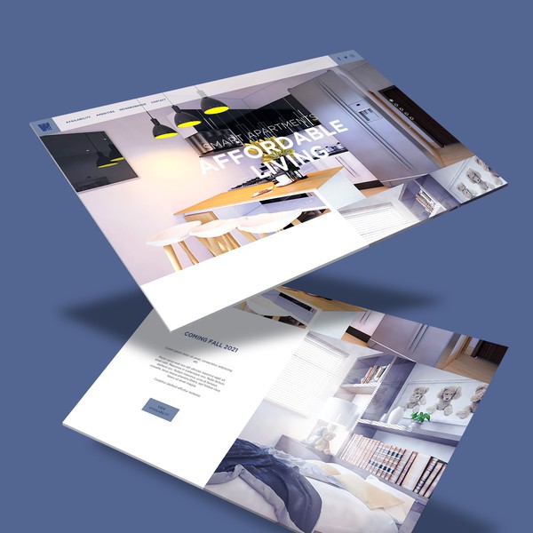 Apartment development modern site