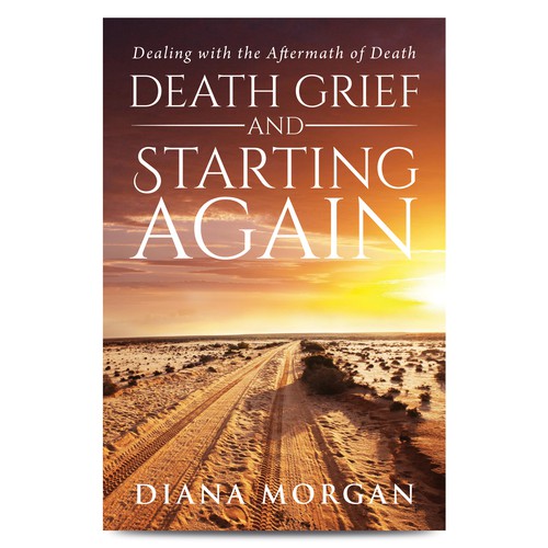 Impactful cover for book about preparing for the death of a loved one, grief, and starting again Design by HAREYRA