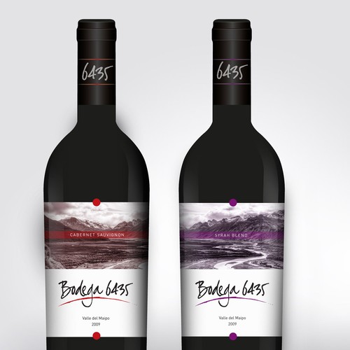 Chilean Wine Bottle - New Company - Design Our Label! Diseño de NowThenPaul