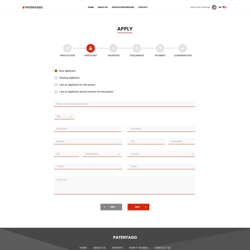 Designs | Multilingual Form | Web page design contest