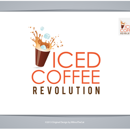 New logo for Iced Coffee Revolution Design by WilmoTheCat