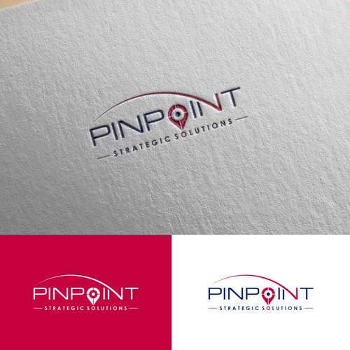 technical business consulting logo showing expertise for PINPOINTing the right problem to solve. Design by Efi*