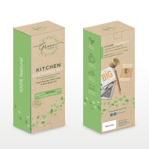 Package designer needed for a minimal, modern, fun, package for natural cleaning supplies Design by ag16