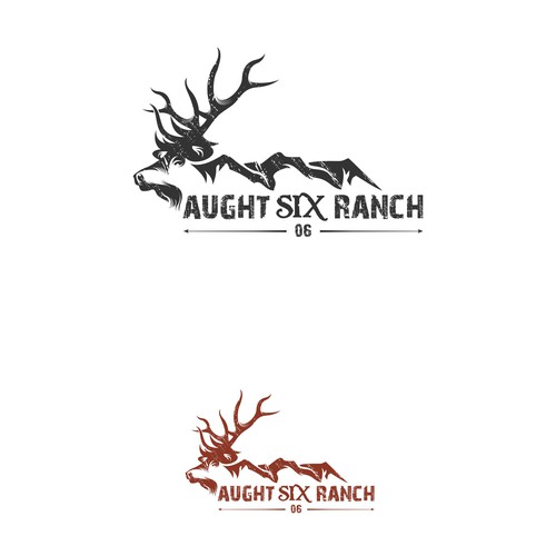 Elk Hunting Ranch Logo Design 