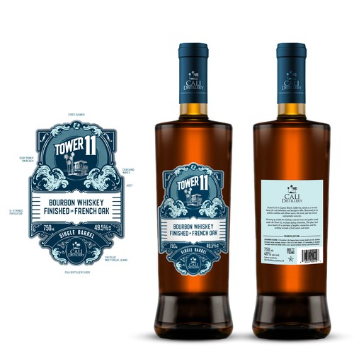 Design a new California Whiskey Label Design by JBW_DESIGN