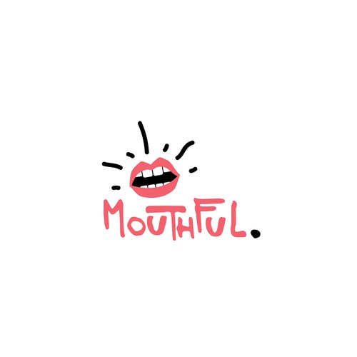 Strong, spunky yet clean logo for mouthful Design by Replika_