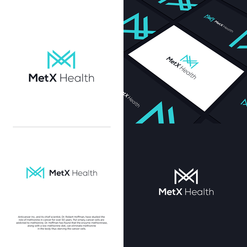 MetX Health Logo - Anti-Cancer Products and Research Design by Mr.Bug™