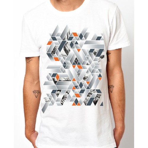 ◍ ᴅʀᴇᴀᴍ ◍ Geometric Trendy Graphic T-Shirt Design - Buy t