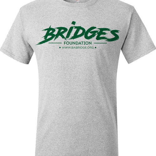 Classic Urban and Hip Tee-Shirt Design for a good cause with Bridges Foundation (non-profit) Design by sand ego
