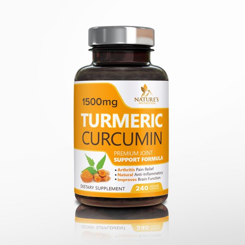 Nature's Nutrition needs a "beautiful label" for its Turmeric Extract bottle Design by DesignSBS