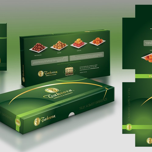 Help Tahoora Sweets & Bakery design their packaging boxes Diseño de meeva