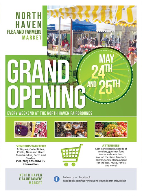 Flyer Design For New Flea And Farmers Market Postkarten Flyer