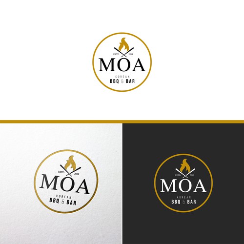 Korean BBQ & Bar Logo Design Design by BRANDWER
