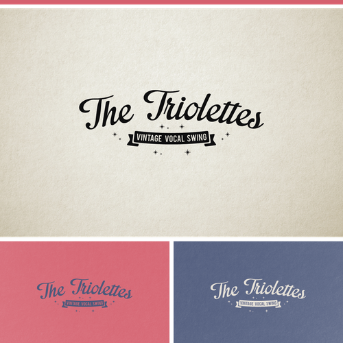 Three professional female singers (The Triolettes) are looking for a retro-chique, curly-feminine logo!! Design by phete