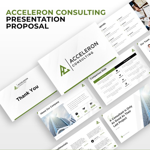 Modern impactful powerpoint template Design by SlideFactory