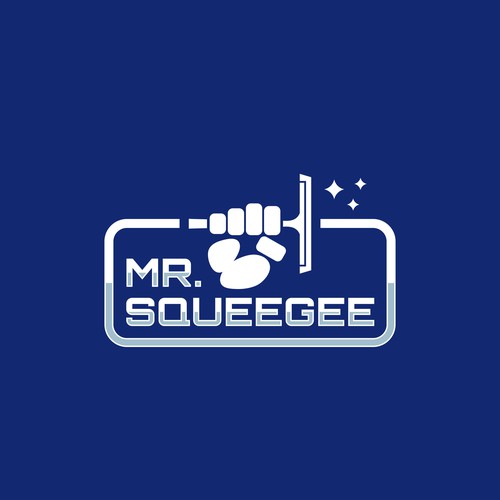 I need a playful logo for my business Mr. Squeegee-ontwerp door NomoStudio