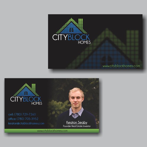 Business Card for City Block Homes!  Design by Berlina