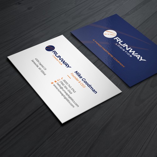 Design di Runway Logistics Business Card di Muaz™