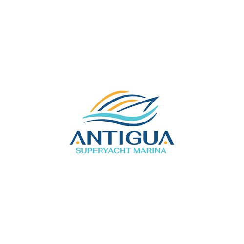 Logo for Antigua Superyacht Marina Design by ESIXA