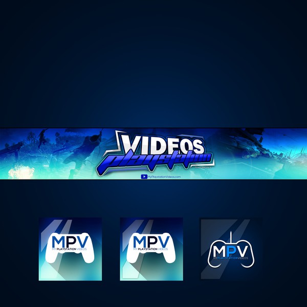 Design realizzato da Mihajlo Martinovic intitolato "Gaming youtube banner"
