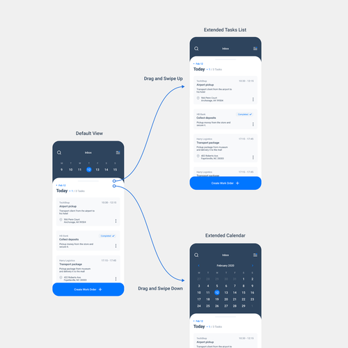 Clean and modern business app design Design by mavite