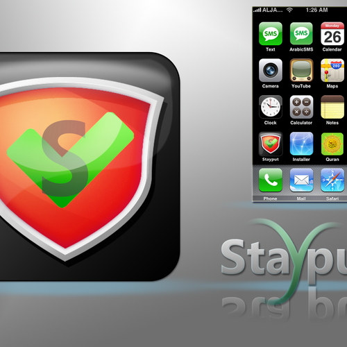 Iphone Security App Logo Design by ice_d91