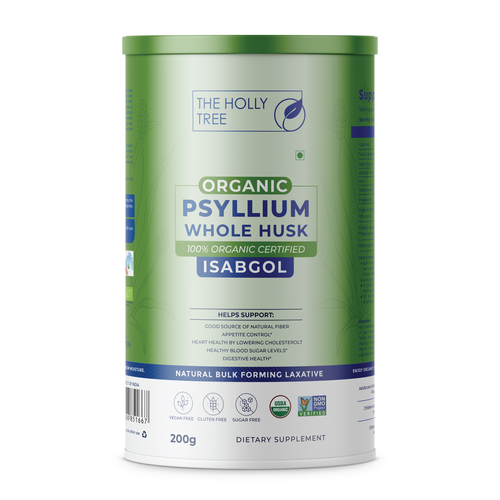 Organic Psyllium Whole Husk Label Design by Sayyed Jamshed