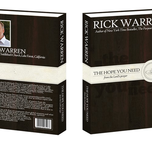 Design Rick Warren's New Book Cover Diseño de tom lancaster
