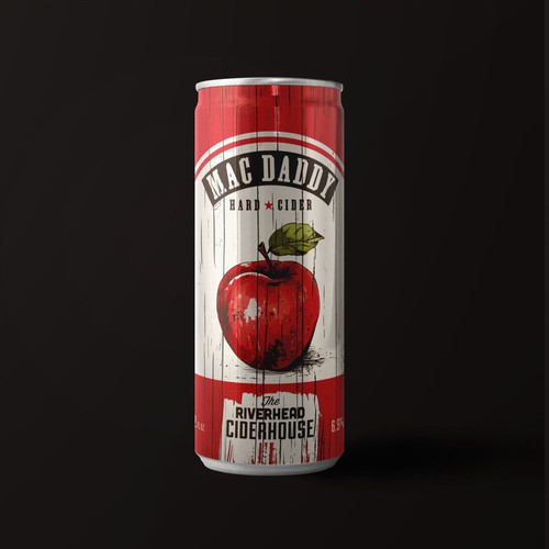 Design a rustic feeling slim can for hard apple cider Design by DesinNIK