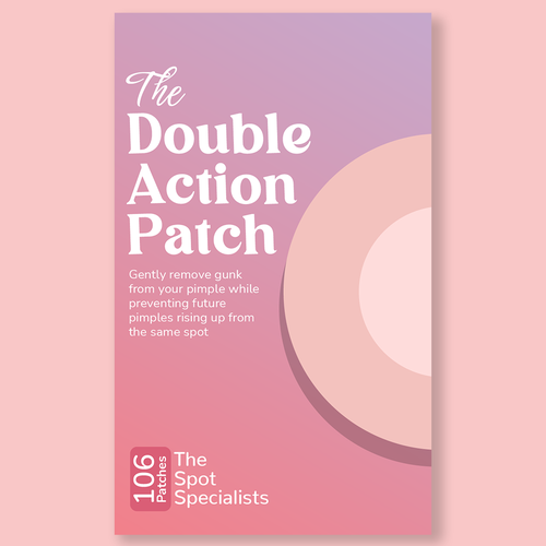 Pimple Patch PACKAGING to appeal to FEMALE BEAUTY user Design by Sonagi