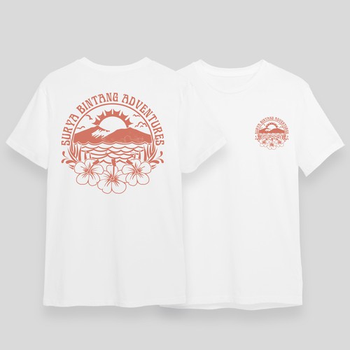 vintage bali jungle rafting Design by mañana_art