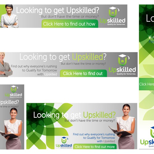 New Awesome Banner Ad Design for Upcoming Education Provider Upskilled (Possibility future on-going work) デザイン by Angie Stefania