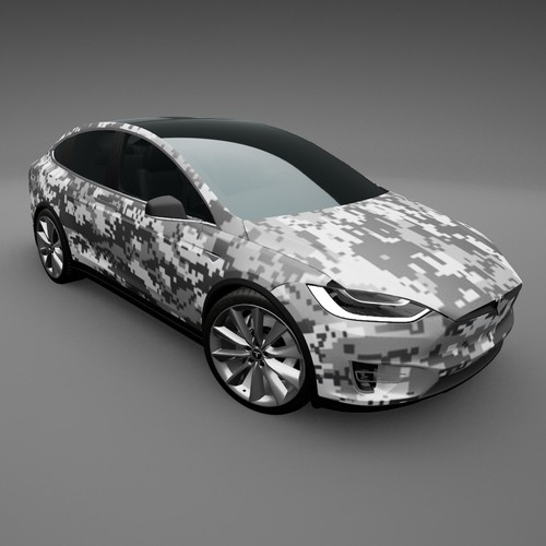 Tesla Model X Design von TANSA ART