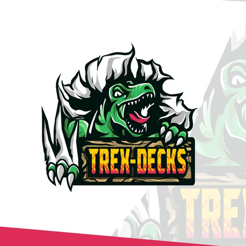 Trex-Decks Logo Contest - Dinosaurs and Decking! | Logo design contest