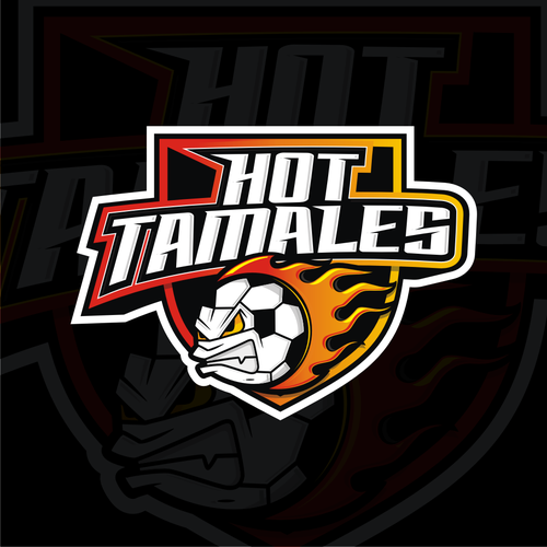 5-6 year olds need a soccer team logo! HOT TAMALES Diseño de involve