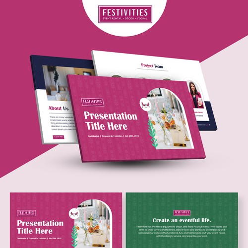 Festivities Powerpoint Deck Design by SN Asha