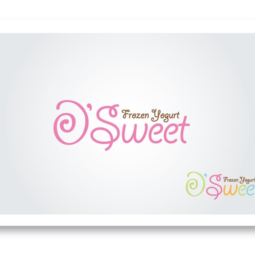 logo for O'SWEET    FROZEN  YOGURT Design by imica