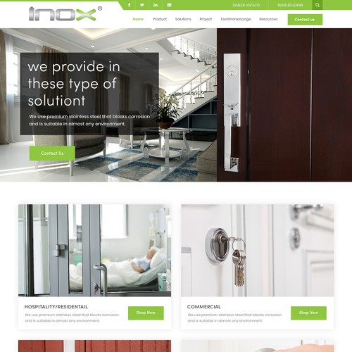 Architectural hardware website Design von ♾️e2infinity♾️