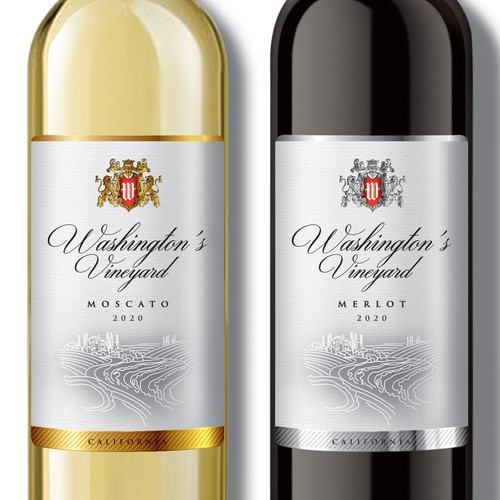 Wine Label - Washington's Vineyards Design by Debdutta*